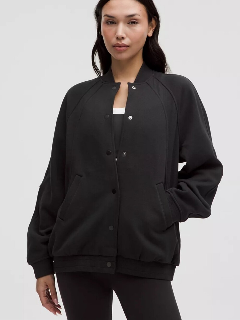 Lululemon Relaxed Snap-Front Bomber Jacket